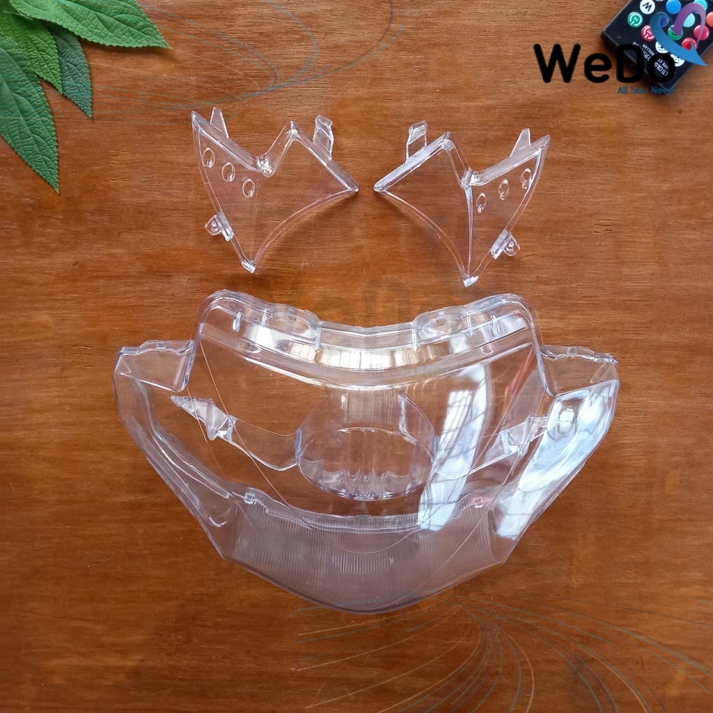 Kaca Depan Supra-X 125 Lama Karburator 2005 1 Bohlam Mika Lampu Utama Reflektor HeadLamp Motor Bebek