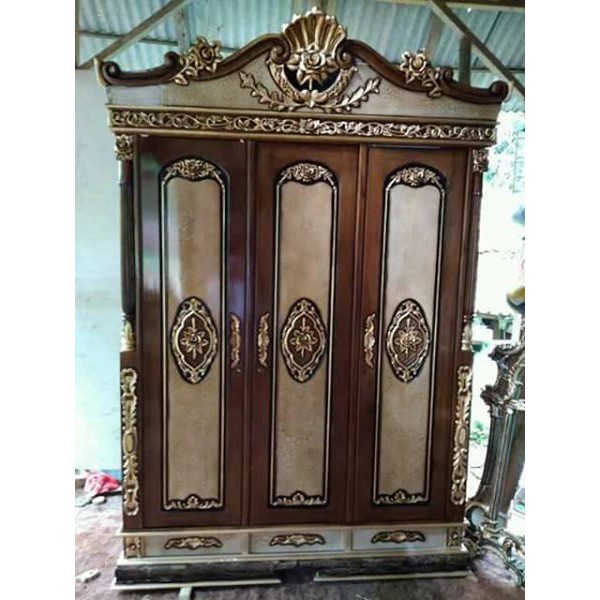 lemari pakaian kerang, lemari pakaian jati, mebel jepara, furniture