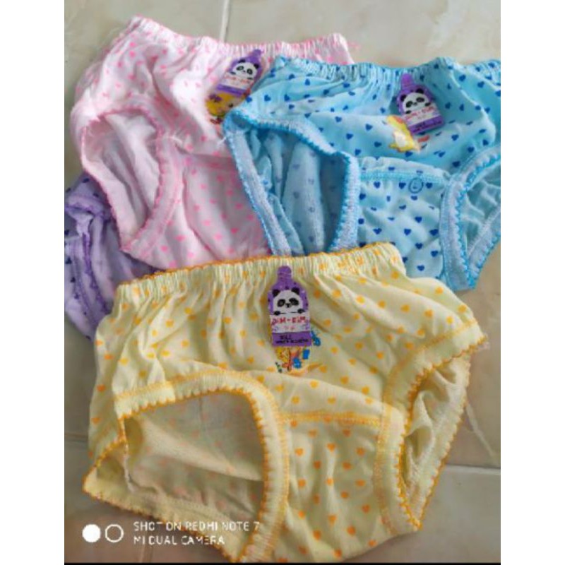 6pcs/CD anak/celana dalam anak perempuan/celana dalam usia 2-8 th