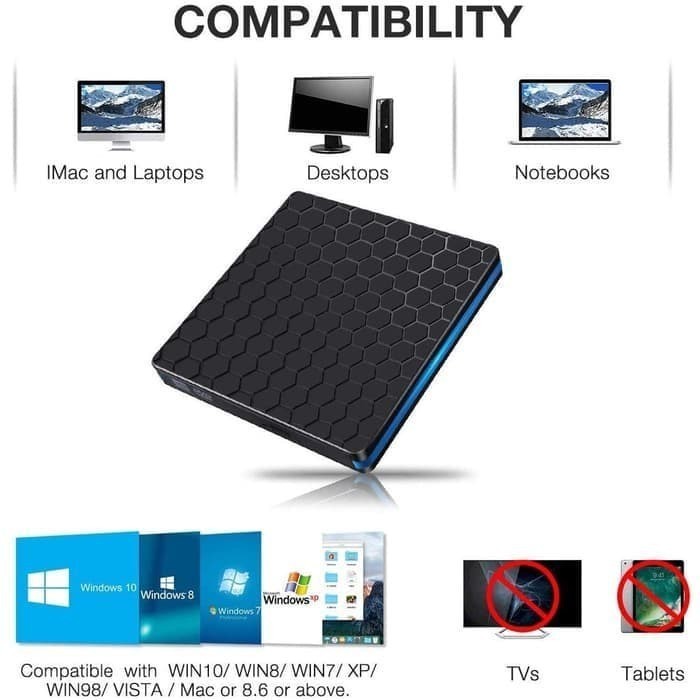 USB 3.1 Type C External CD DVD RW Optical Drive for Laptop PC M-Tech / DVD RW EXTERNAL