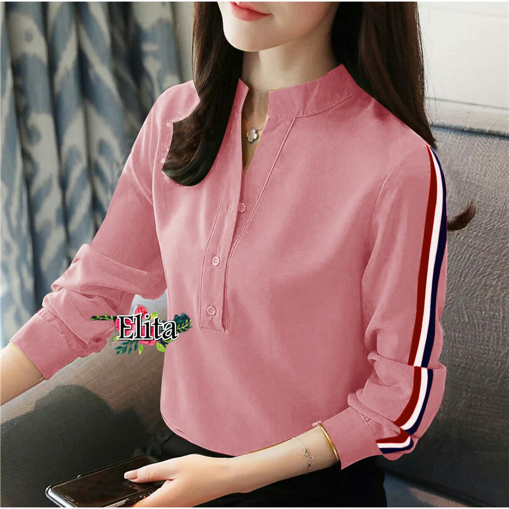 FWG - ELITA BLOUSE / BLOUSE KOREA / BLOUSE WANITA KOREA / PAKAIAN WANITA / ATASAN MURAH