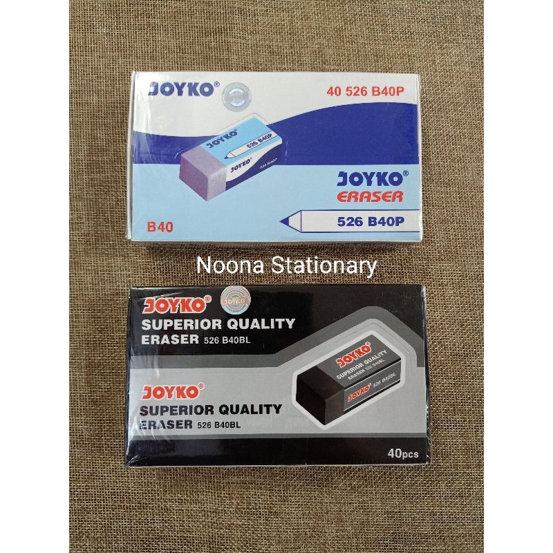 

Penghapus Kecil Joyko Warna Putih dan Hitam / B40P / B40BL
