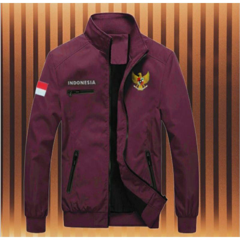 Jaket wp maroon indonesia garuda/toko bandung