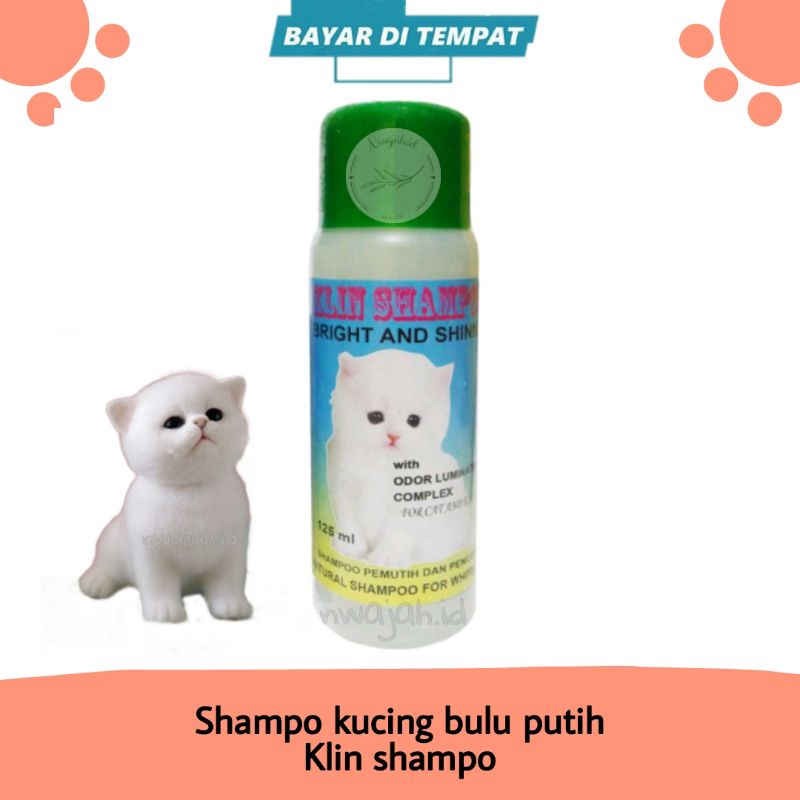 Sampo Kucing Bulu Putih Klin Shampo
