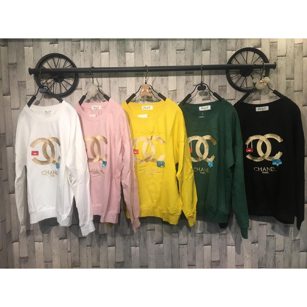 ATASAN PESTA PARTY NIKAHAN WISUDA KULIAH QWE/ chanel Kaos Lengan Panjang Wanita Import mifei XL