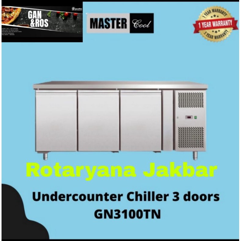 Kulkas meja Pendingin /Undercounter chiller 3 Pintu GN 3100 TN