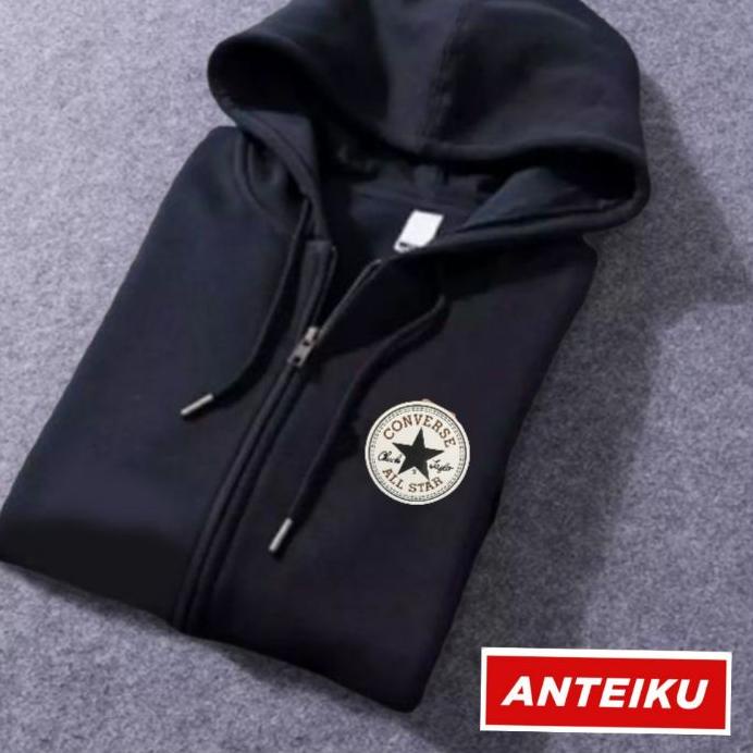 NEW !!! 9.9 SWEATER HOODIE ZIPPER CONVERSE JAKET HOODIE CONVERSE PRIA / WANITA L-XXL [KODE 258]
