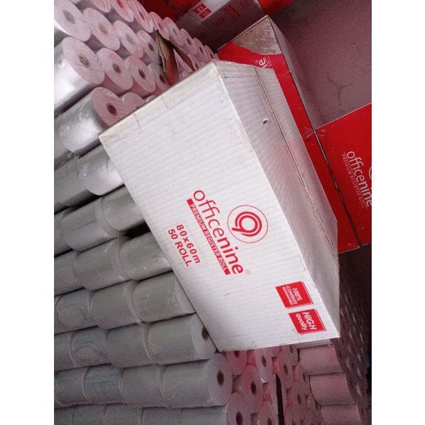 

Kertas Struk Thermal 80x80 (biru) (harga per 50roll) panjang 60Meter untuk struk kasir parkir DLL