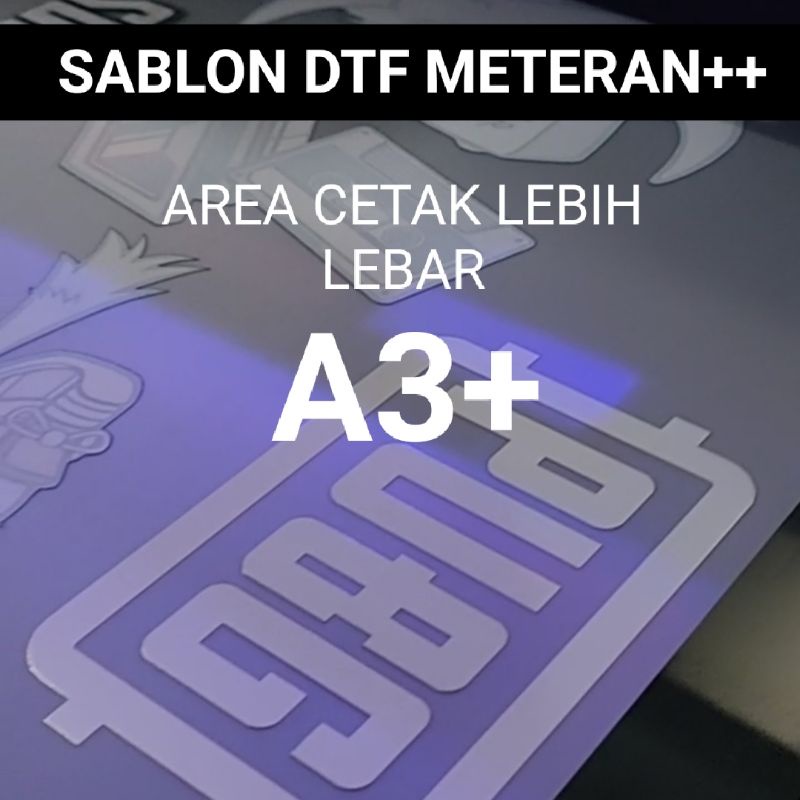 SABLON DTF METERAN BISA PAKAI SETRIKA AREA CETAK 32 X 100 CM