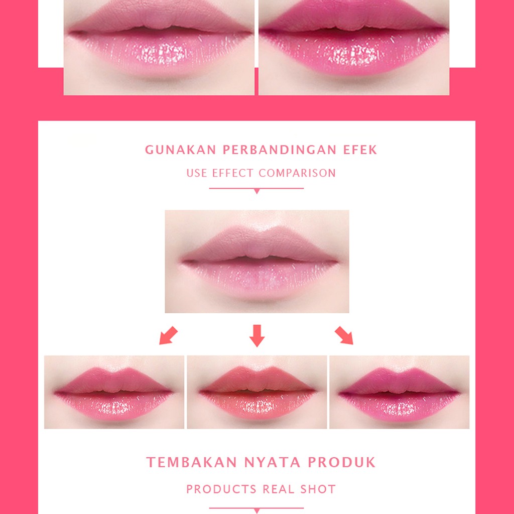 BISA BAYAR DI TEMPAT PROMO LIPSTIK MURAH Maycreate Lipstik KOREA - Lipstik Pelembab Bibir Anti Air