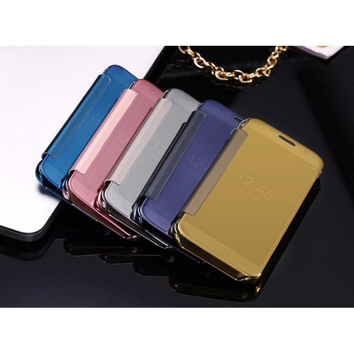 Casing Hp Cover Samsung S5 S6 S6 Edge S7 S7 Edge Flip Cover Miror Case