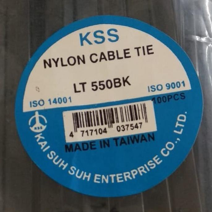 

Office & Stationery | Document Organizer | Kabel Ties Kss 55Cm Lt550Bk (550 X 9Mm) Lebar 9 Hitam Murah Isi 100Pcs | Best Seller