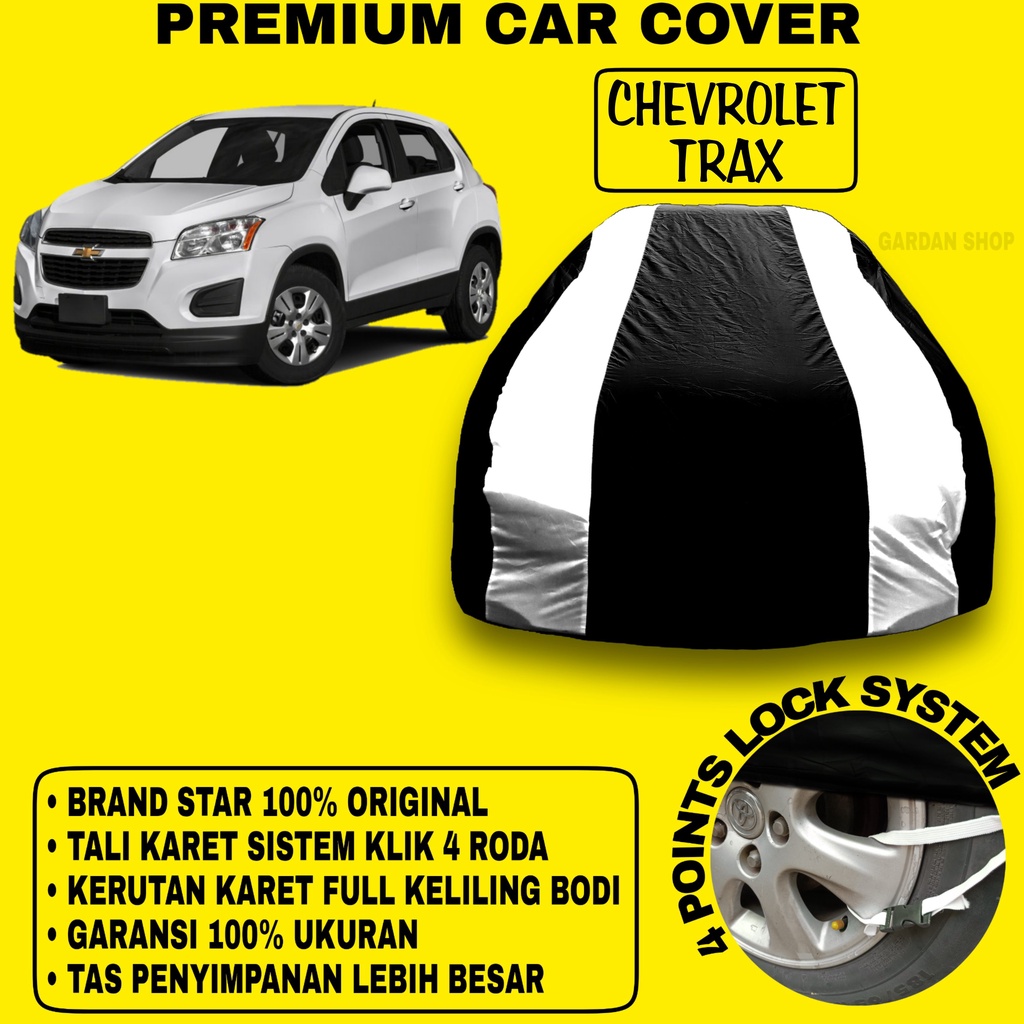 Body Cover CHEVROLET TRAX Sarung Strip SILVER Penutup Pelindung Bodi Mobil Chevrolet Trax PREMIUM Cover