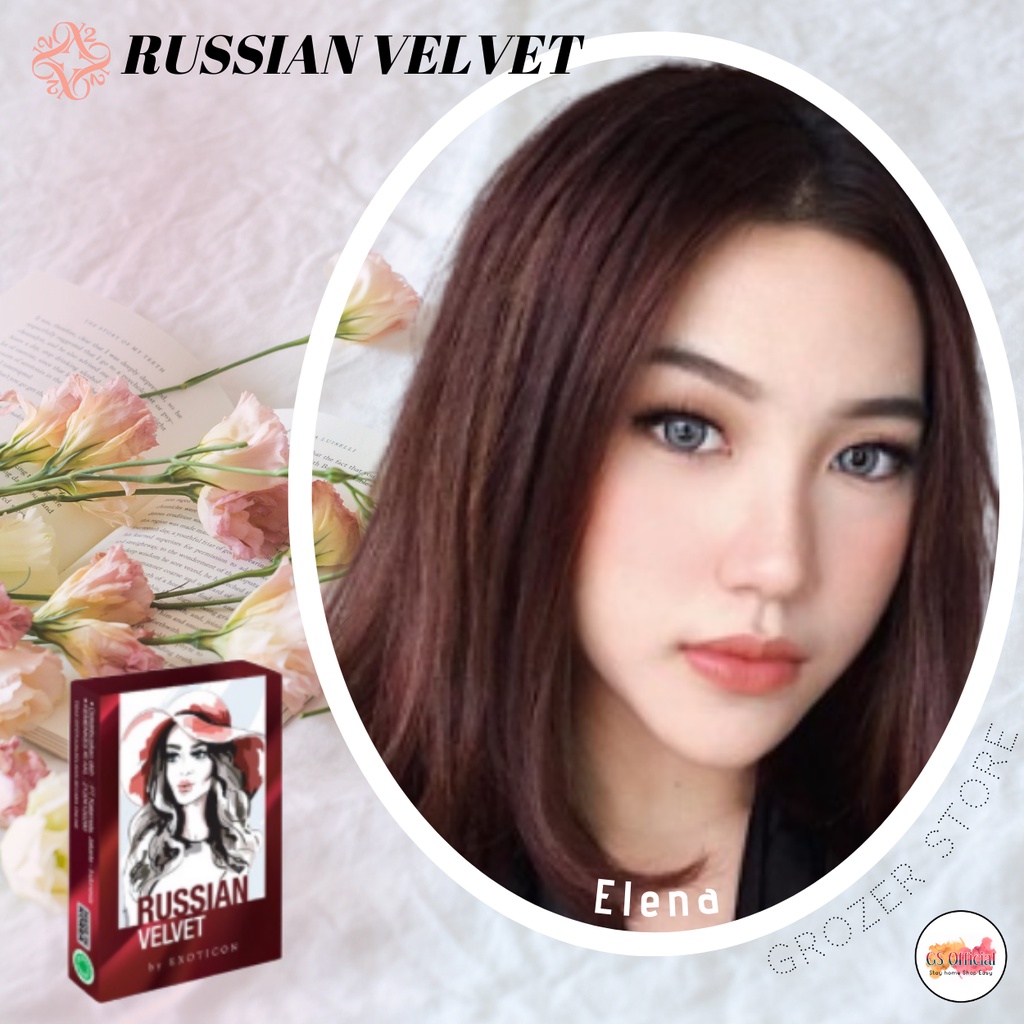 SOFTLENS X2 - RUSSIAN VELVET MINUS ( - 0.50 SD - 2.75 ) DIA. 14.50mm | BLUE | LIGHT GREY | BROWN | GREY | FREE LEN CASE