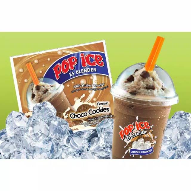 

POP ICE Minuman Serbuk Instan RASA CHOCO COOKIES Netto 25 gram