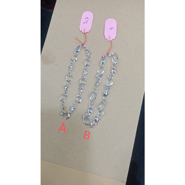 GELANG RANTAI COMBI WANITA PERAK ASLI 925