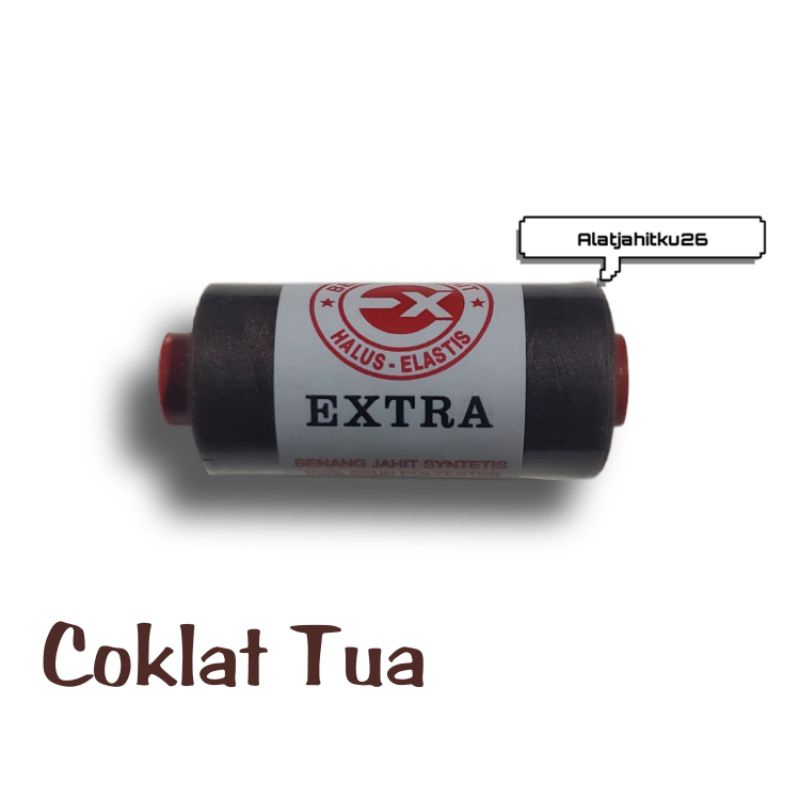 benang extra  coklat tua