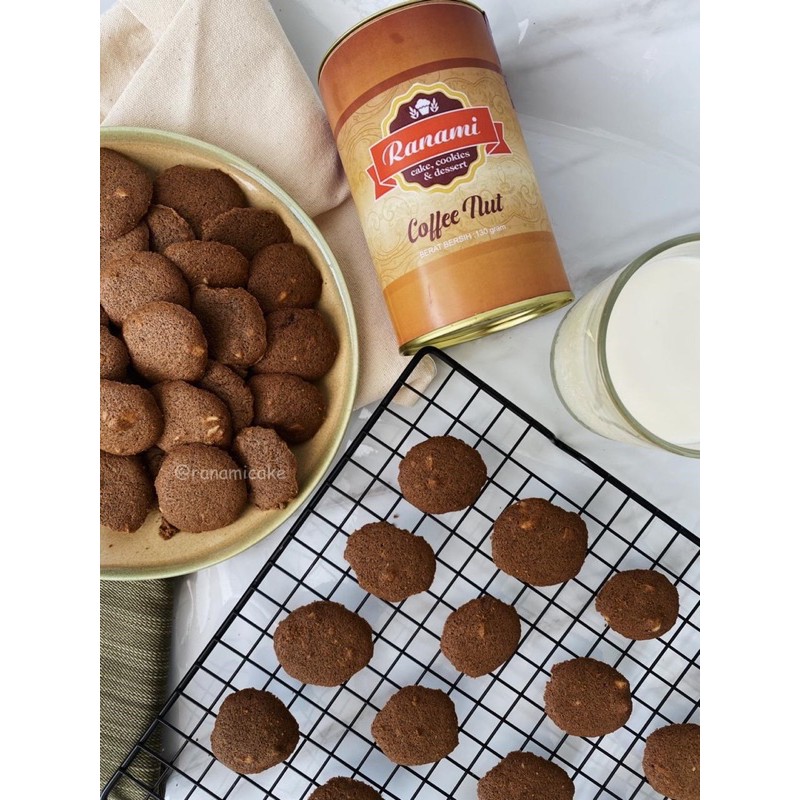 

Arrowroot Cookies: Coffee Nut | Kukis Gluten Free | Ukuran: Composit