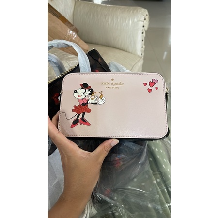Tas Kate Spade (WLR00297) Minnie Double-Zip Crossbody - Disney x Ksny