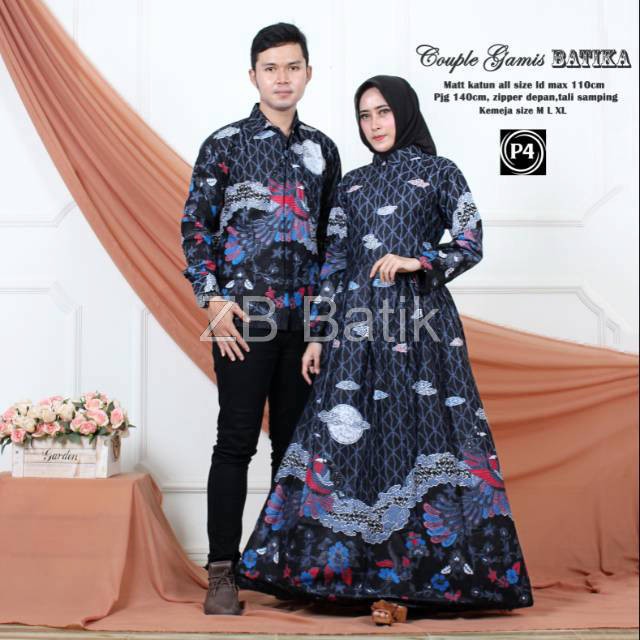 Maura Couple - Sania Ruffle Batik Couple Ori Ndoro Jowi Garansi Termurah Shopee Kemeja Pria Lengan Panjang Gamis Batik Jumbo