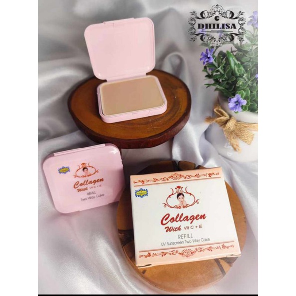 Bedak refill TWC Dhilisa COLLAGEN BPOM GIRLSNEED77