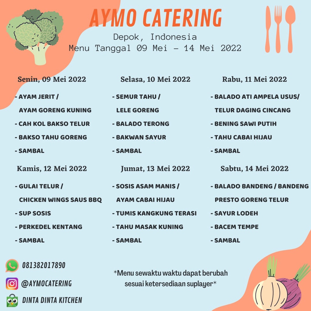 Jual PAKET CATERING HARIAN 2 5 PORSI / CATERING HARIAN DEPOK / LAUK