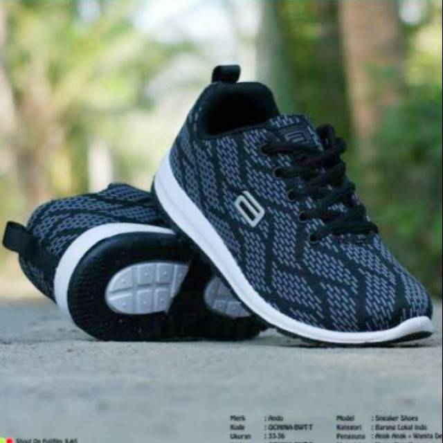 SEPATU ANDO OCHI HITAM PUTIH TERBARU  37 40 Shopee Indonesia