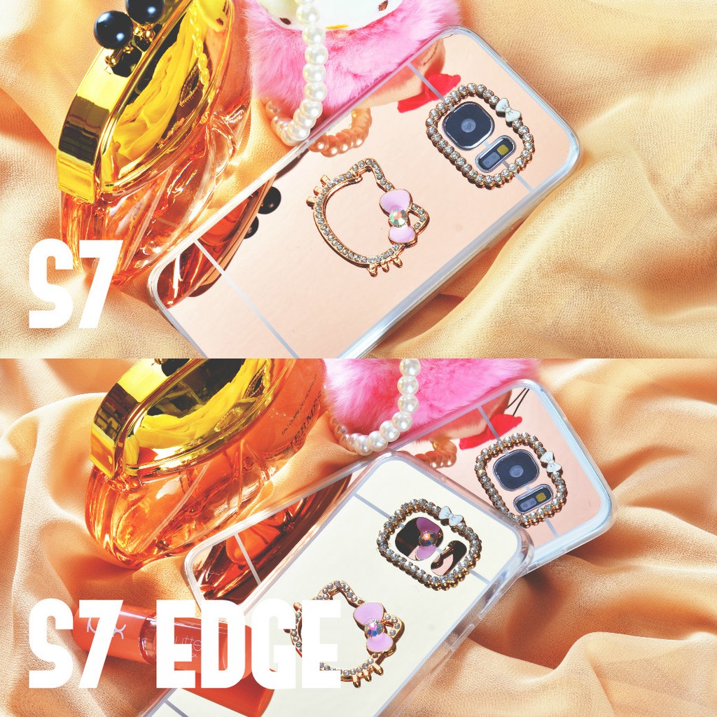 SAMSUNG GALAXY S7 & S7 EDGE SOFTCASE EDGE HELLO KITTY POMPOM