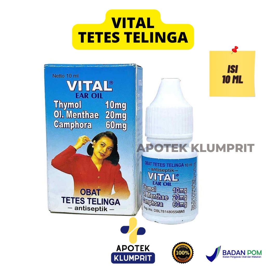 VITAL TETES TELINGA / MEMBERSIHKAN KOTORAN TELINGA / PEMBERSIH
