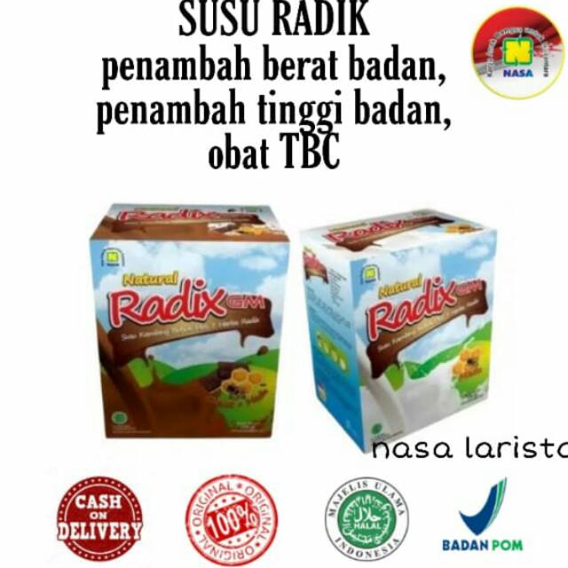 

SUSU RADIK NASA PENAMBAH BERAT BADAN