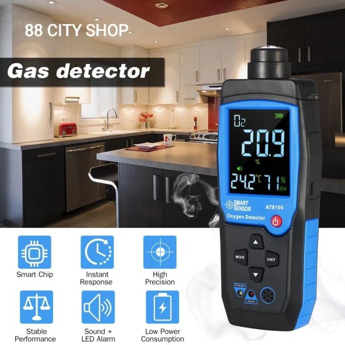 Gas Detector Oxygen O2 Oxygen Detector Oxygen Meter Sensor O2 Meter