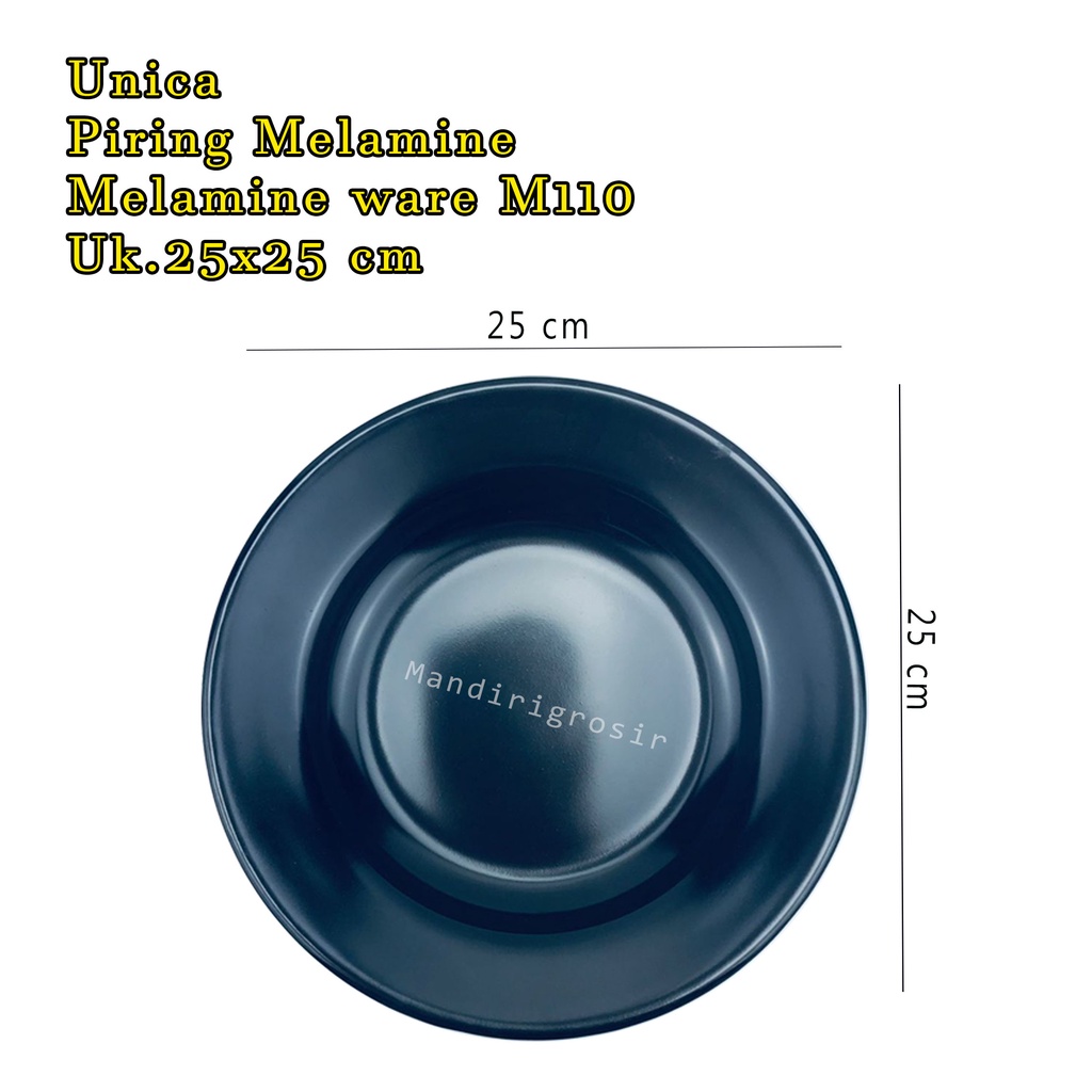 &quot;Unica * Piring Melamine * Melamine ware * M110 * Uk.25x25 cm &quot; Unica * Piring Melamine * Melamine ware * M5110 * Uk.24.