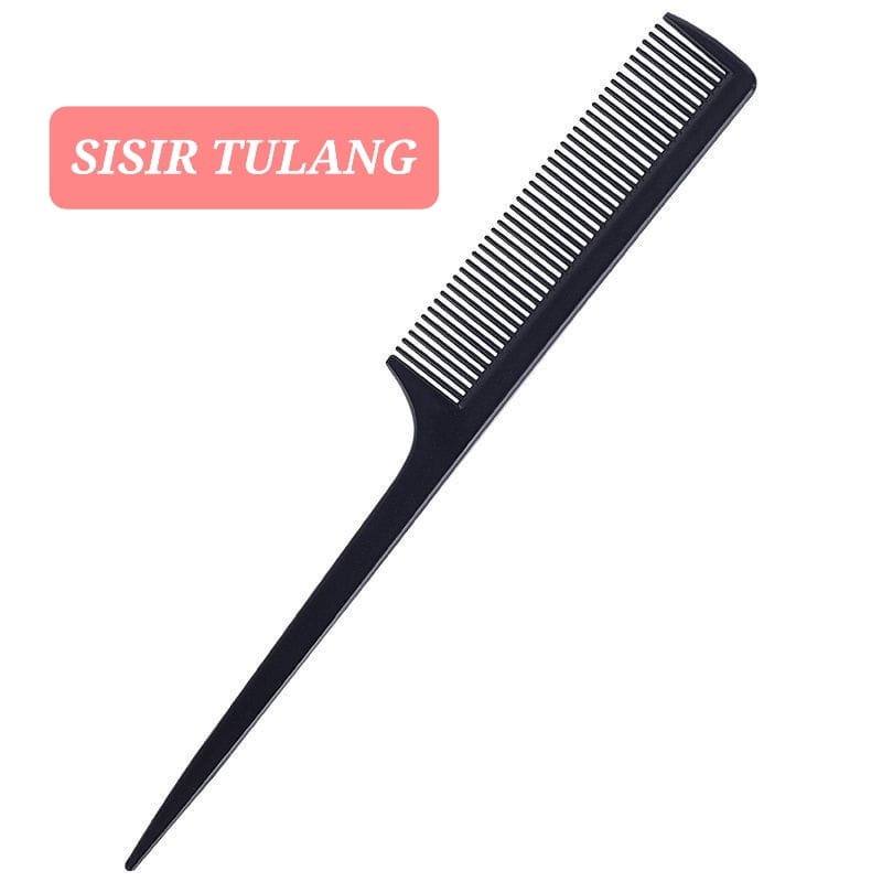 SISIR TULANG SALON SANGGUL KEPANG SASAK WIG IMPORT UJUNG RUNCING POINTED COMB