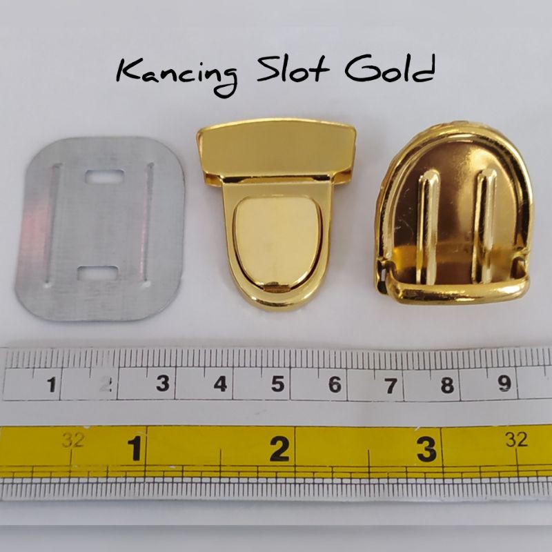Kunci Slot tas / Kancing Slot tas / kancing Sodok tas (besar & kecil)