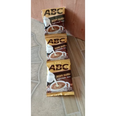 

Kopi ABC susu 1 renceng/10 sachet