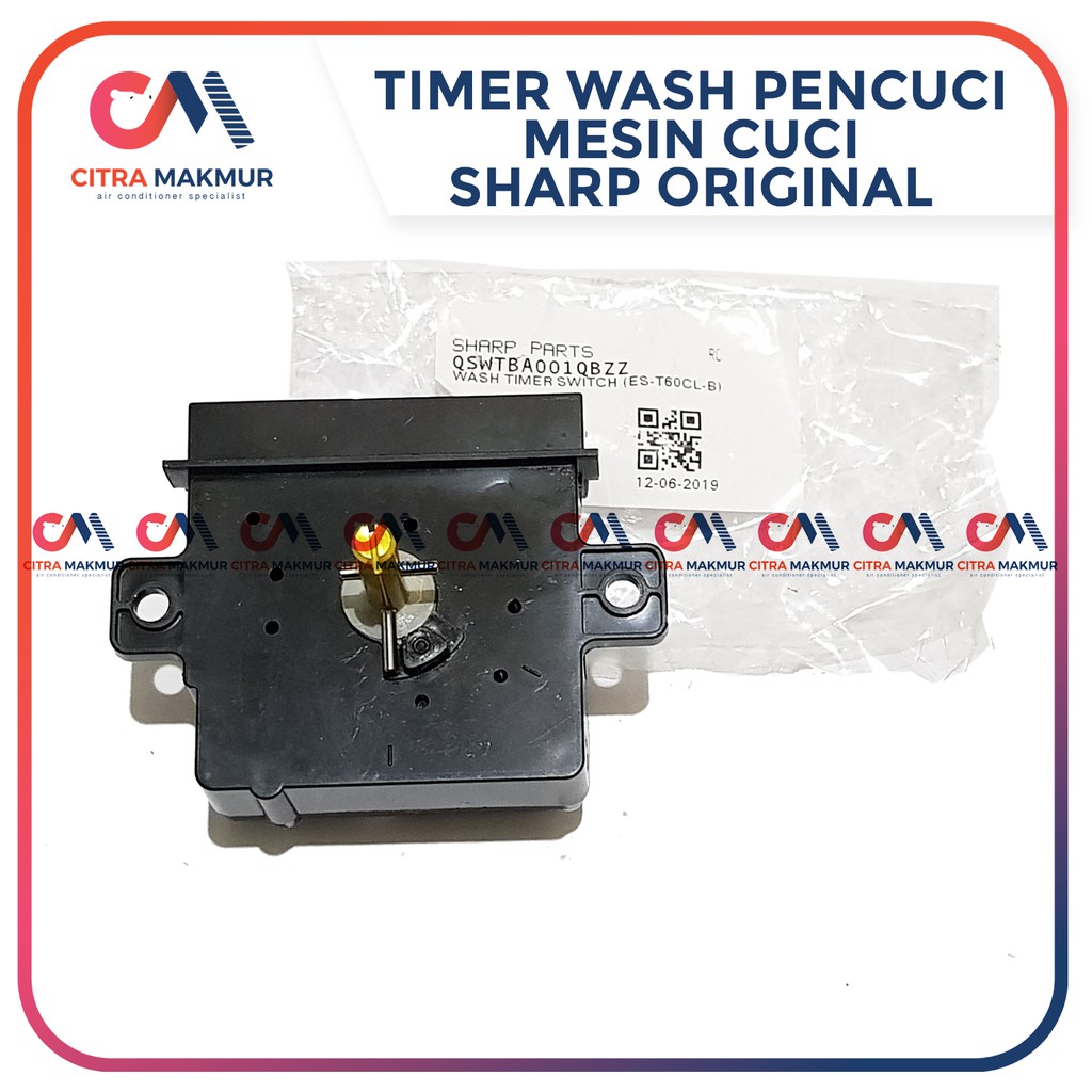 Timer Pencuci Sharp Wash Original Asli Mesin Cuci hitam 3 terminal dua kaki Otomatis 45 menit