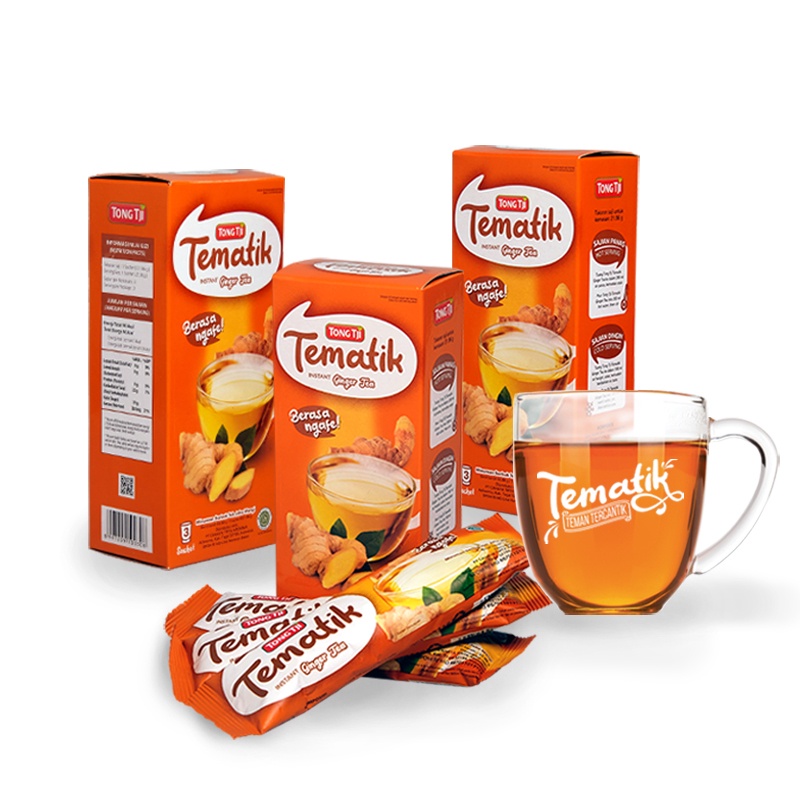 Tong Tji Bundling Tematik Ginger Tea 3 pack Gratis Gelas*