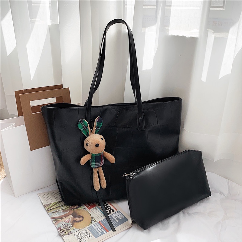 (2PC BISA IKG)GTBI998876462  New arrival !!! Tas Tote Bag  Wanita Import Premium Ready+BONEKA