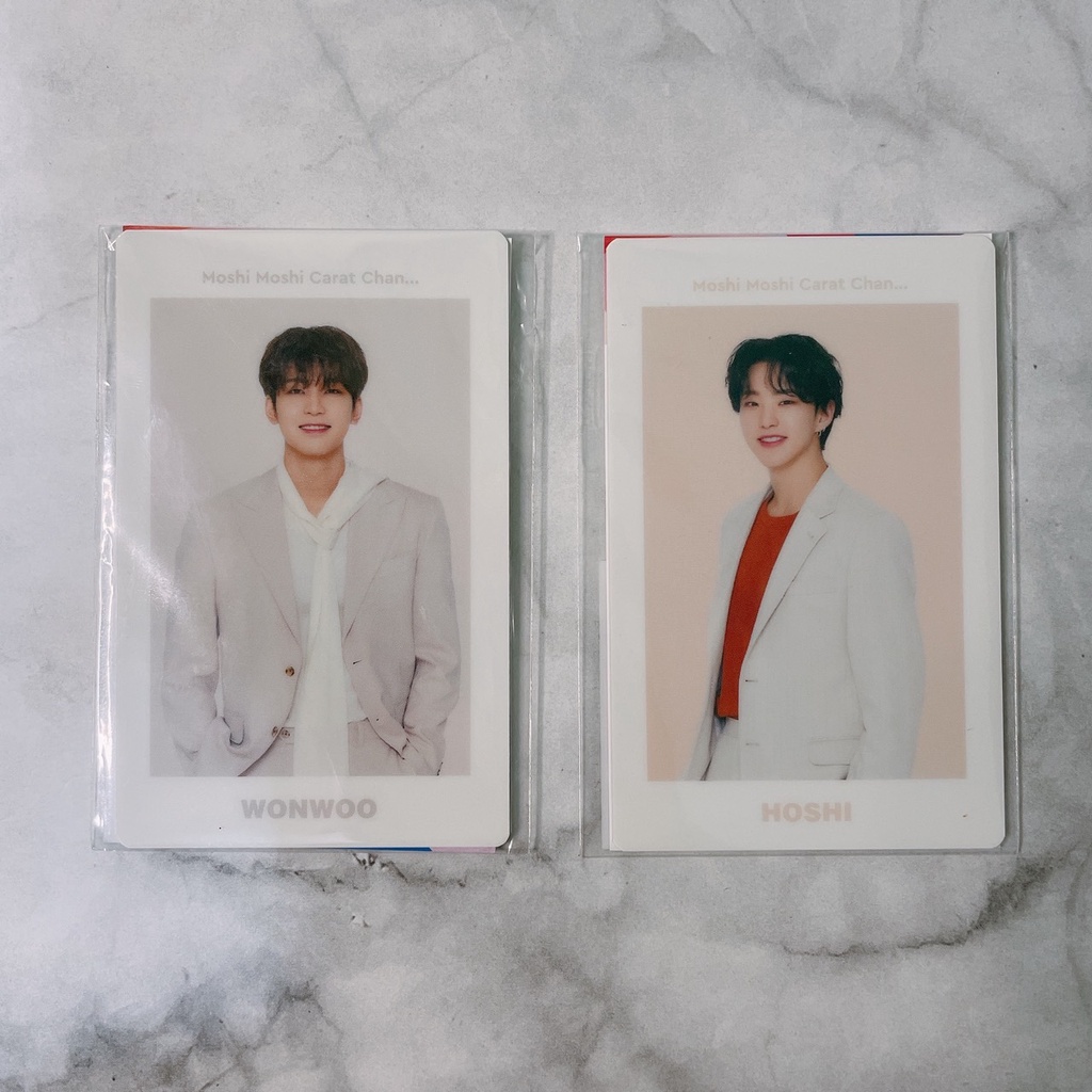 SEVENTEEN - HOSHI WONWOO MOSHI CARD JAPAN HARE