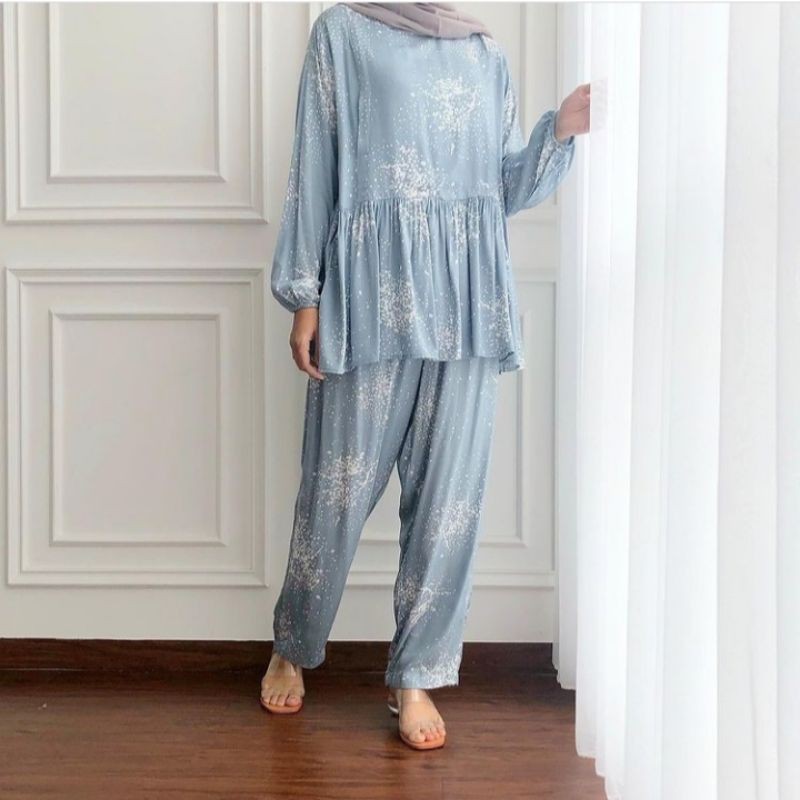 Nami set by fixpose #oneset #bajuwanita #setelan #piyama #bajubusui