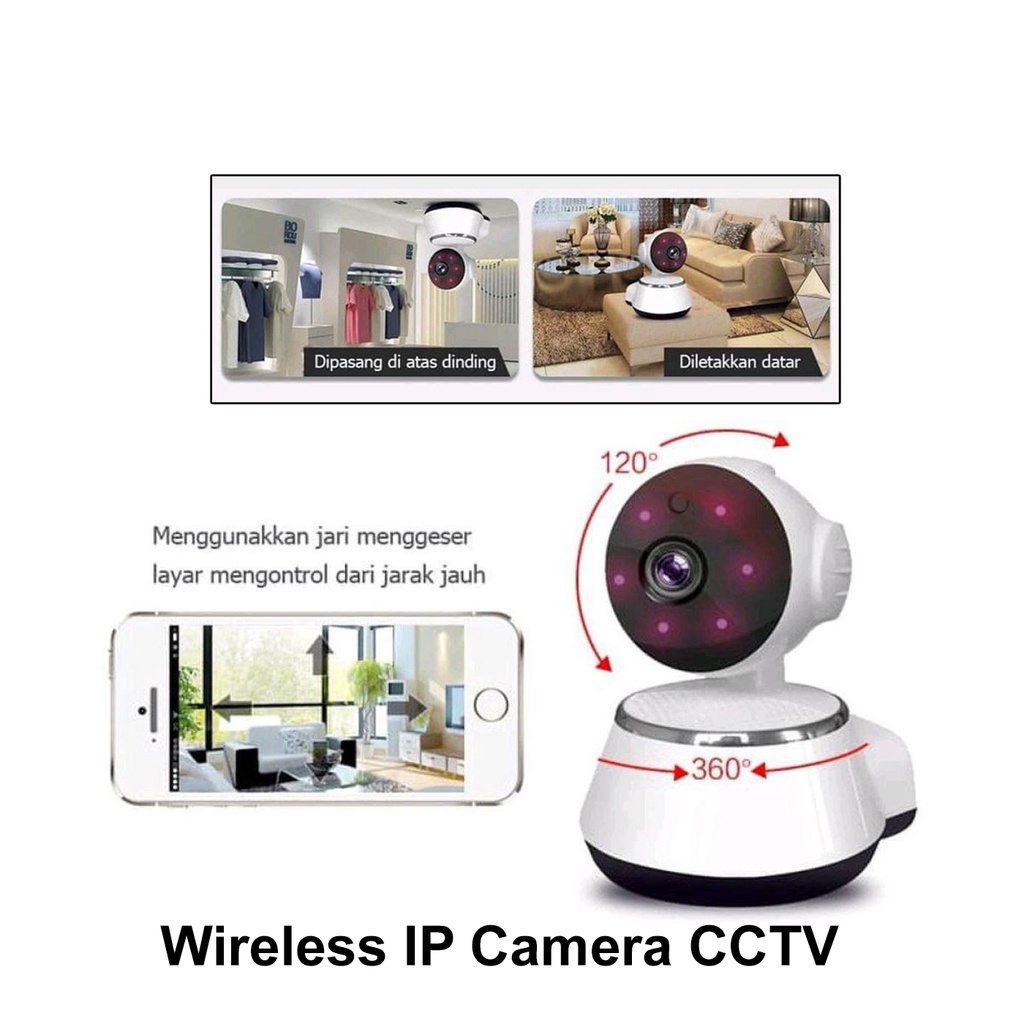 IP Camera Wifi CCTV V380 HD960P Q6 Wireless IP Kamera APP Control