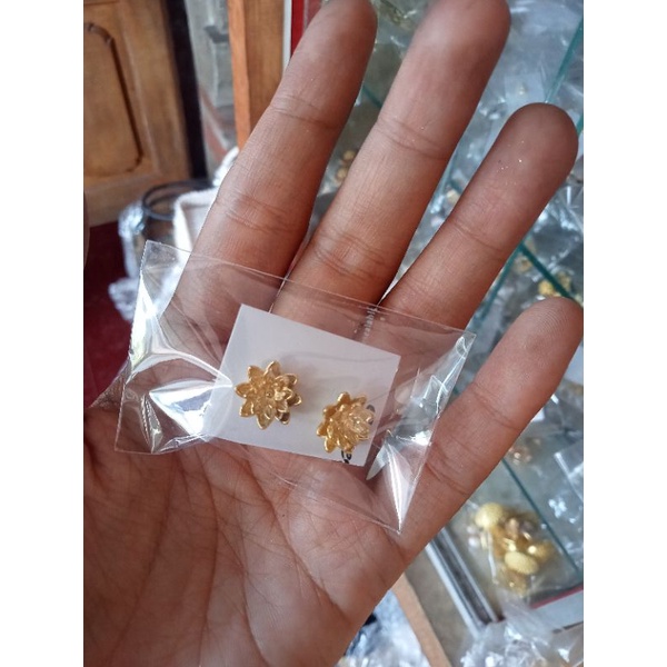 giwang atau anting Bali sumpel Bali alpaka