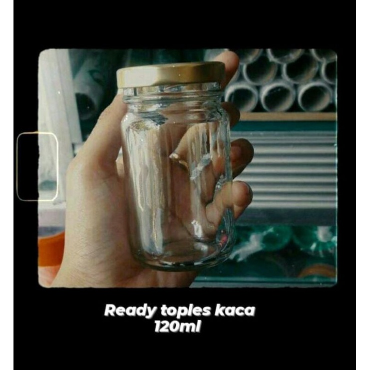 Toples Jar Kaca 120ml | Toples beling 120 ml/ toples sambal selai bumbu