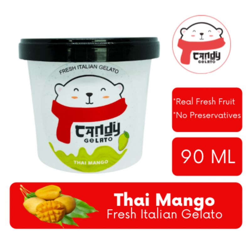 

Thai Mango Ice Cream Es Krim Sorbet