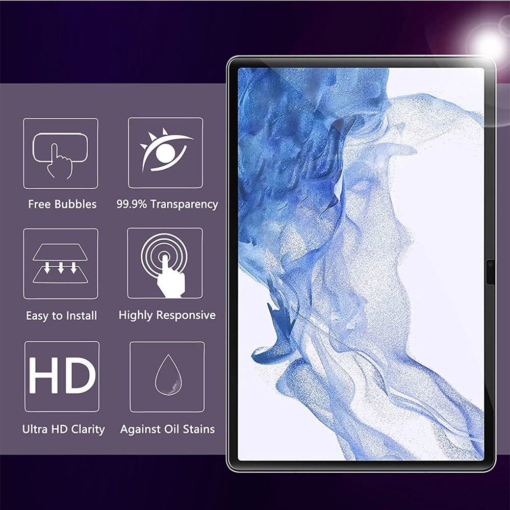 Pelindung Layar Tempered Glass Untuk Samsung Galaxy Tab S8 + Plus 11 12.4 2022 SM-X700 / X706 SM-X800 / X806