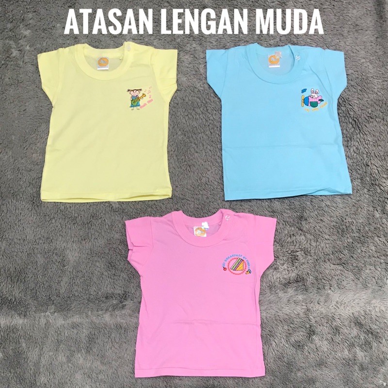 Kaos Tali Tanpa Lengan Bayi dan Celana Pop Rok Bayi FINKA
