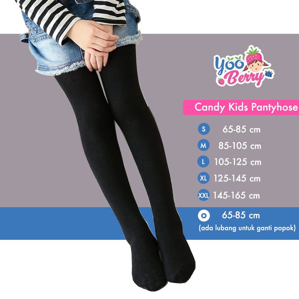 YooBerry Candy Kids Pantyhose Stocking Legging Anak Dark Green Hijau Berry Mart