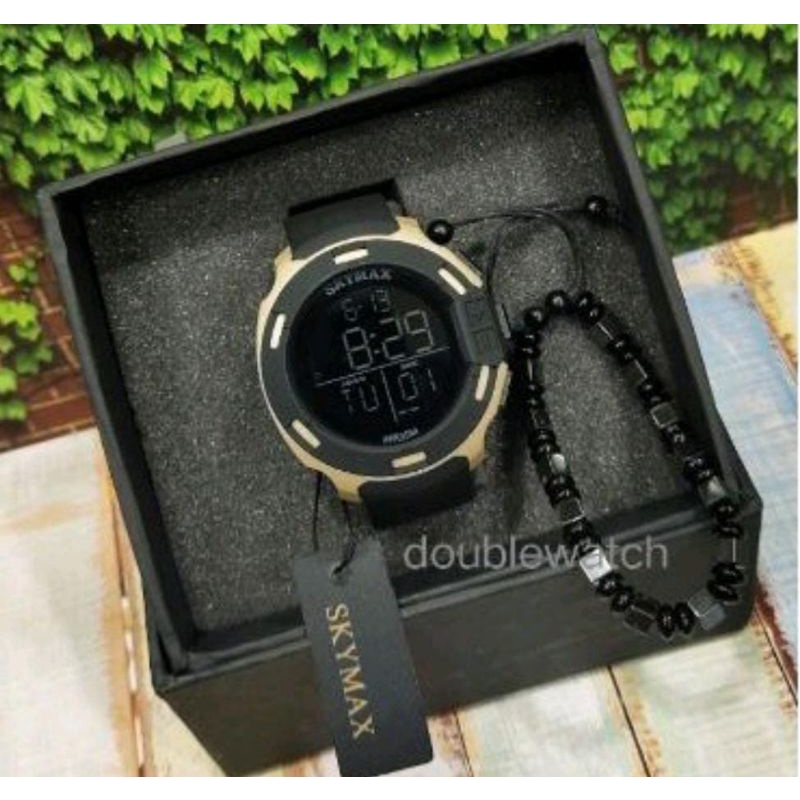 Jam Netizen Jam Tangan Skymax Jam Tangan Pria Tahan Air Menyelam Jam Tangan Couple Sepasang Free Baterai Box Analog Baterai Jam Tangan Waterproof-8