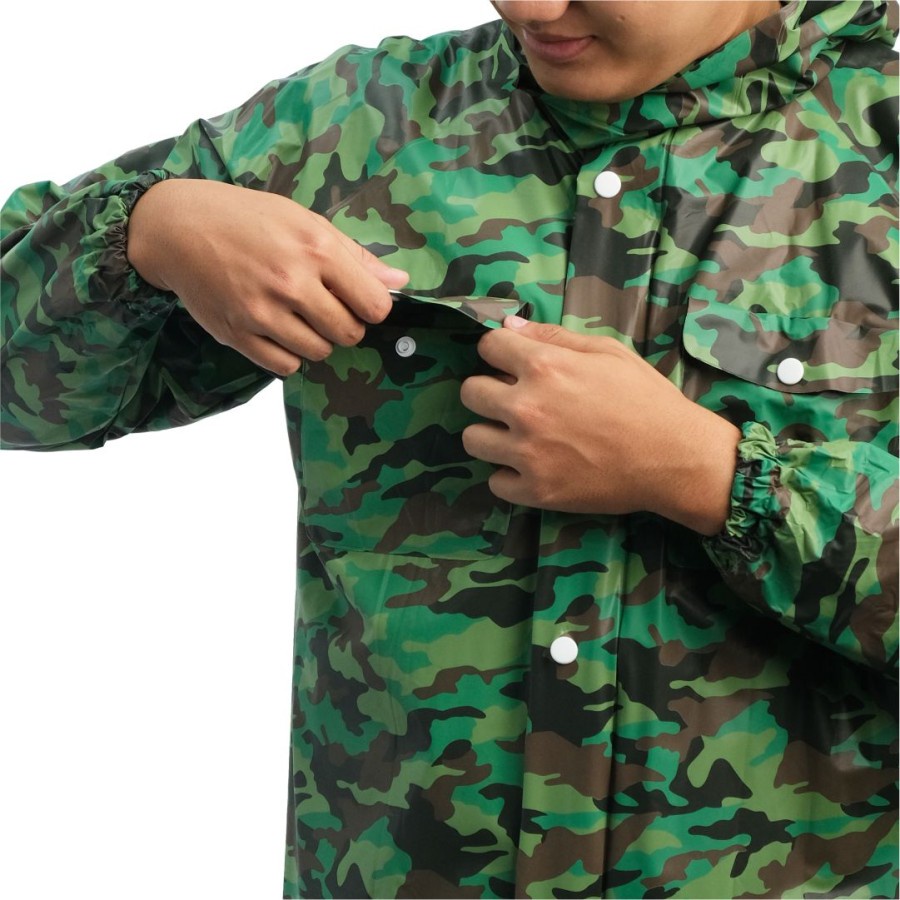 Jas Hujan PLEVIA ARMY 813 Jaket Celana Loreng