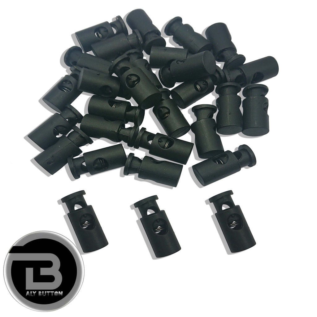 STOPPER BOTOL LUBANG SATU PER 100 PCS WARNA HITAM DOFF